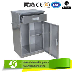 Saikang Stainless Steel Hospital Bedside Cabinet (CE/FDA/ISO)